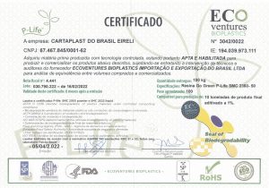 Certificado Eco Venture